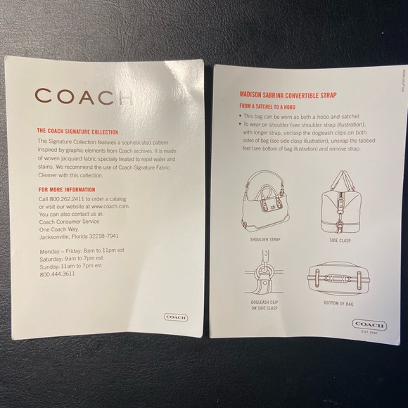 Coach Madison Sabrina Convertible Strap Satchel in Gray Op Art - Picture 10 of 10